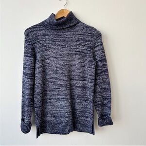 J Crew • Marled Navy Turtleneck Sweater